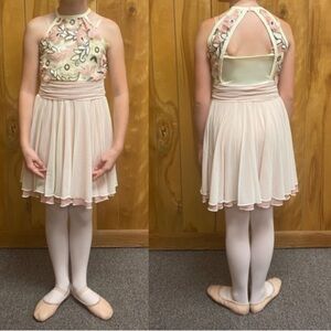 Ballet dancer, ivory & pink floral, Halloween costume, Girls, size 10